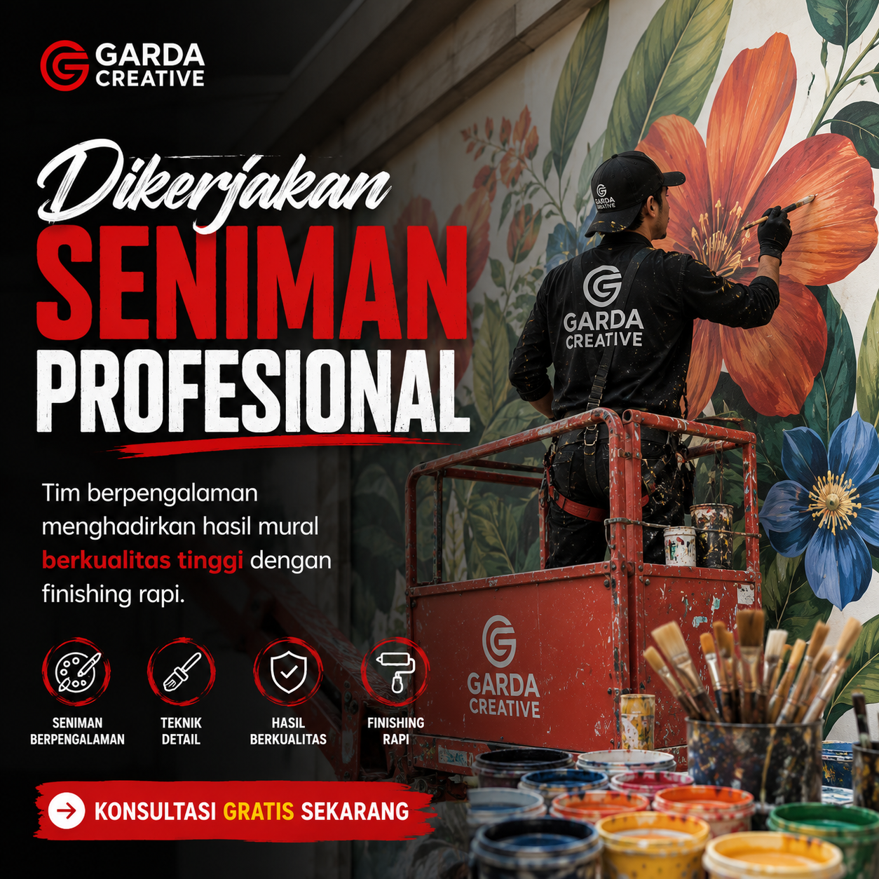 Jasa Lukis Dinding Outdoor Jakarta Tahan Cuaca untuk Keindahan Bangunan