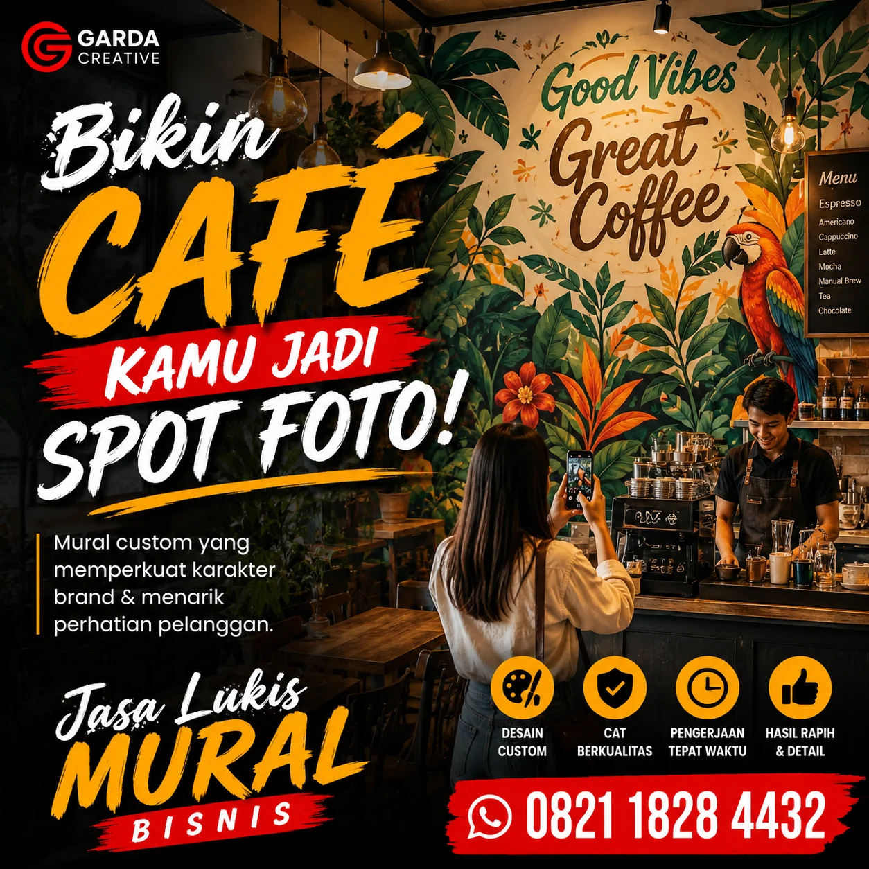 Rincian Lengkap Harga Jasa Mural Bandung per Meter untuk Dinding Estetik